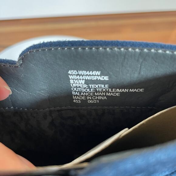 White Mountain Women's Spade Heeled Booties navy 8.5W - Picture 6 of 12